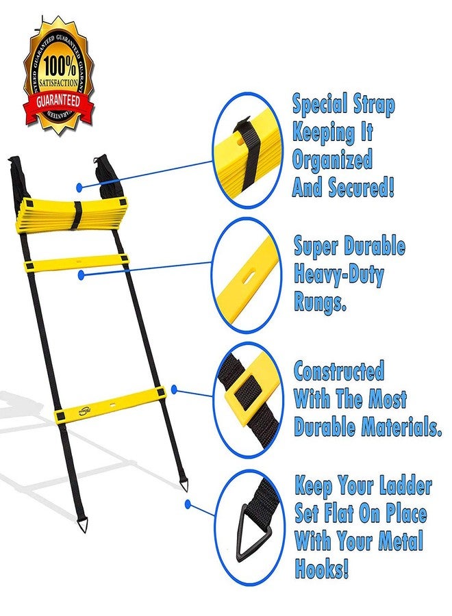 BELCO Sports 6 Meter Agility Ladder Agility Training Ladder Speed Flat Rung with Carrying Bag - Image 3