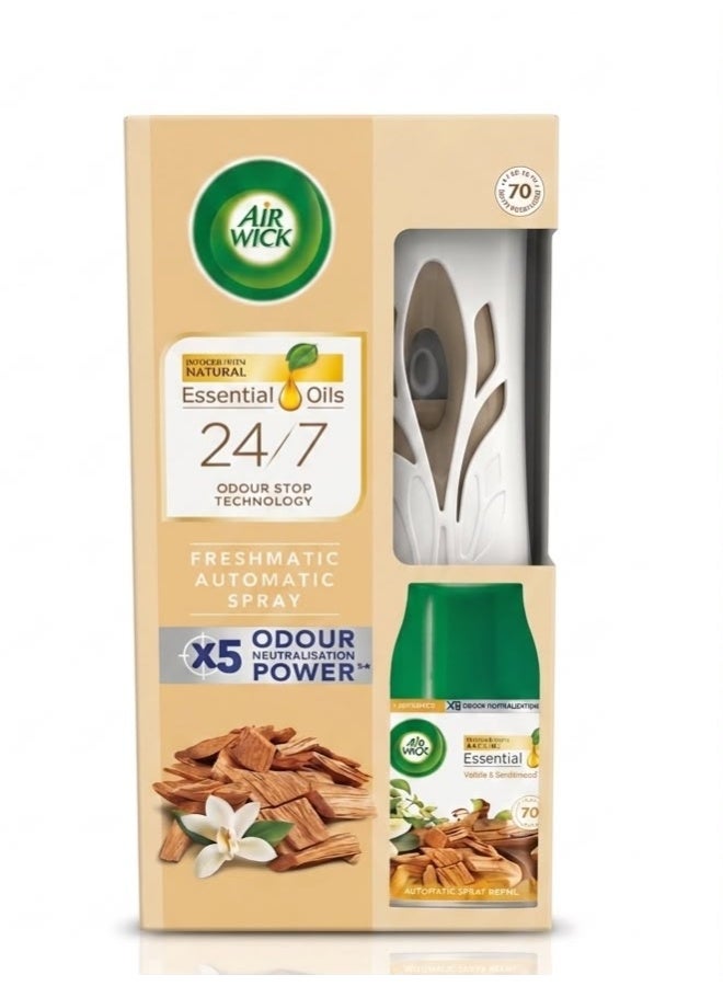 Air Wick Infused With Natural Essential Oils 24/7Odour Stop Technology Vanilla & Sandalwood - Image 1