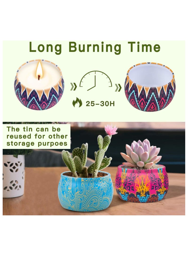 مجموعة هدايا شموع معطرة للنساء مكونة من 12 قطعة، شموع معطرة للمنزل، شموع الصويا المطورة في برطمان كبير، شموع اللافندر، هدية عيد ميلاد للنساء، حمام سبا، تأمل، هدية عيد الحب، شموع، 12 قطعة