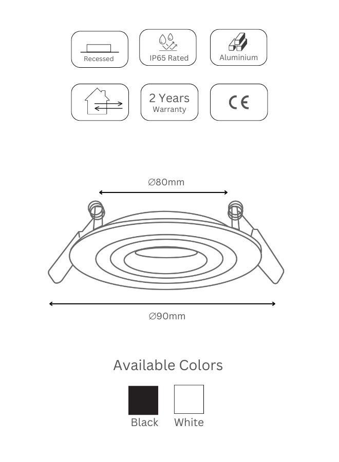 تارجت إطار كشاف مفرد قابل للتعديل مربع الشكل باللون الأسود - Image 3