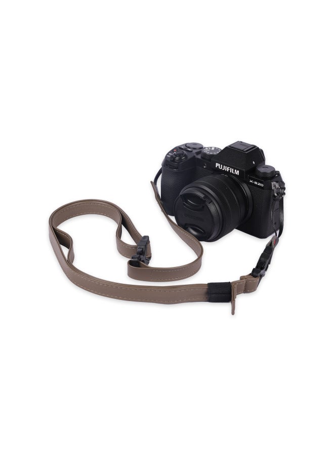 Backpacker Z21 Camera Strap Photography Shoulder Strap Portable Strap Multi-use Backpack Shoulder Strap Colorful Professional PU Strap-Color:Dark Gray Coffee (shoulder Strap Only)  - Image 1