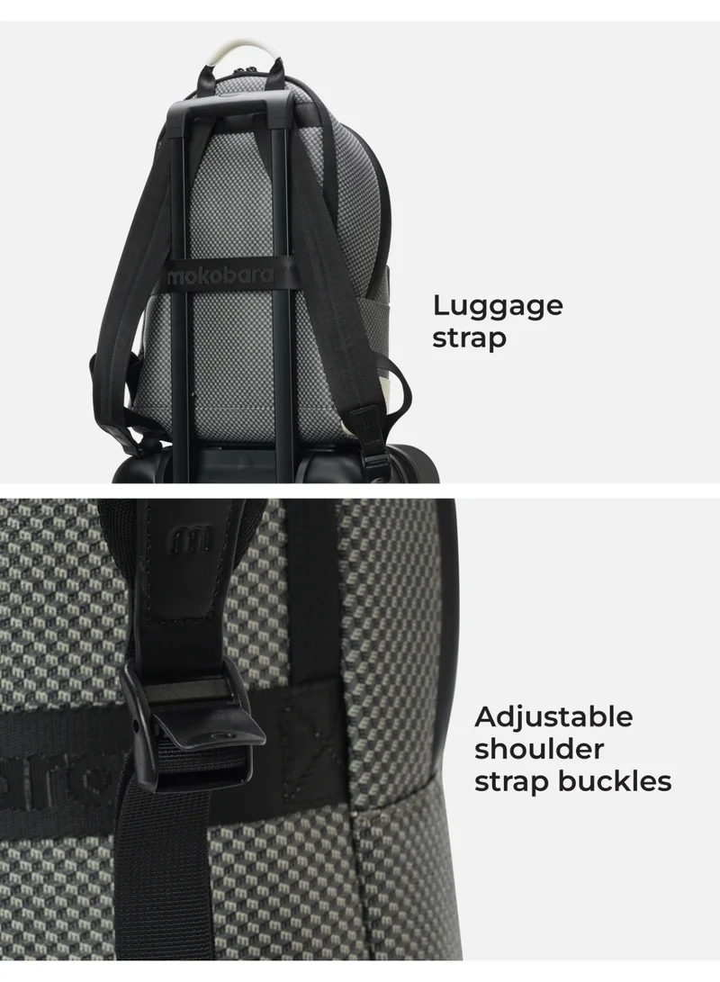 Mokobara Black Sesame The Kickstreet Backpack - Coated Canvas Material | Black Sesame, Black  | Best Price UAE