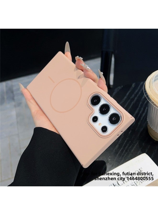 For Samsung Mobile Phone Case Fine Magnetic Ring Frosted All-inclusive Drop-resistant Protective Cover  Samsung s23fe 