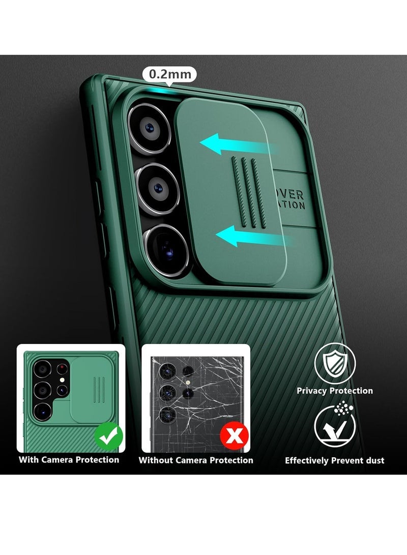 Gravity Samsung Galaxy S24 Ultra Case with Camera Cover, [Compatible with MagSafe][Military Grade Protection] Slim Shockproof Bumper Magnetic Phone Case for Galaxy S24 Ultra Case 6.8'' Green - Image 2
