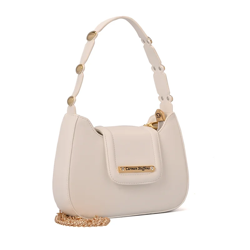 Hobo Bag Metals White