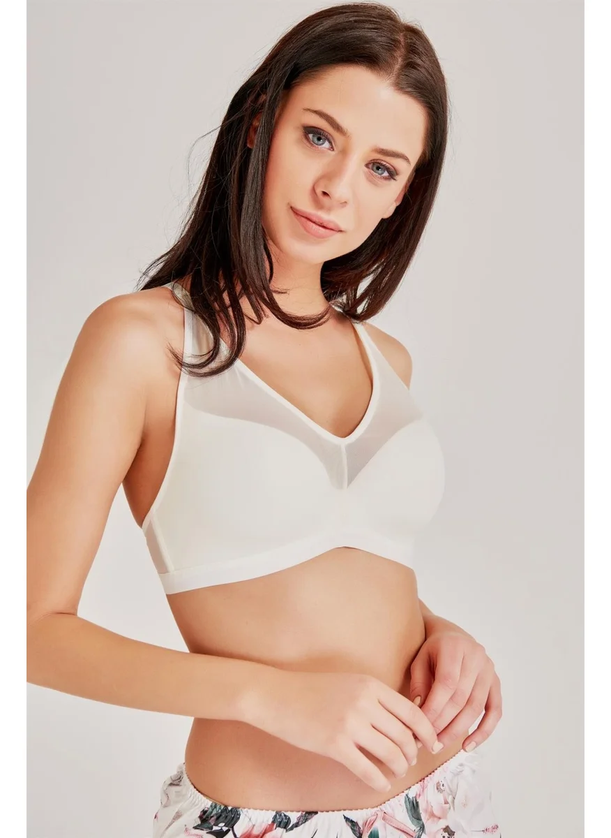 Magic Form 4636 - Non-wired Sponge Tulle Bra