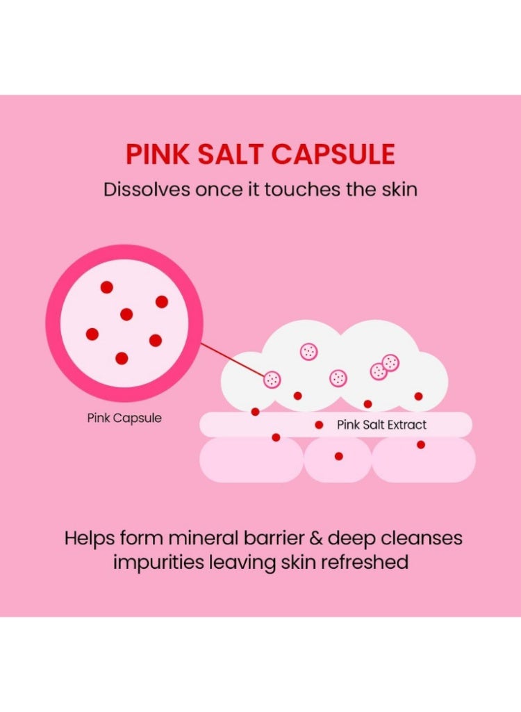 beplain Pink Salt AHA BHA Cleansing Foam 120ml – Korean Exfoliating Face Wash for Deep Pore Cleansing, Sebum Control & Smooth Skin - Image 4