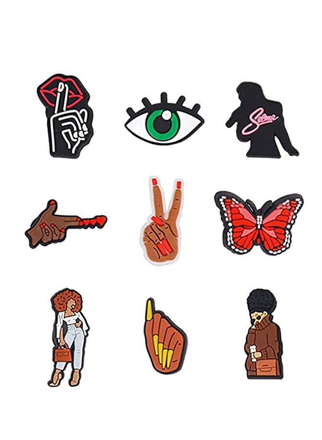 32 Pcs Shoe Charms Crocs Charms for Girls Pins ​PVC Bracelet Wristband Cool Bad Bunny Croc Charms for Men Women Kids Girl Teenagers Buckle Party Favors Birthday Gifts