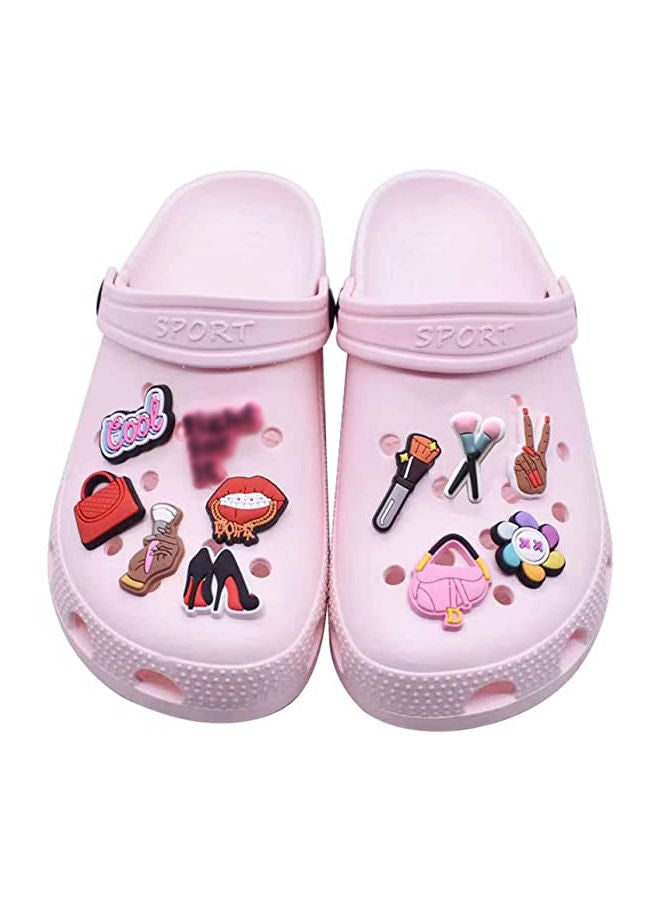 32 Pcs Shoe Charms Crocs Charms for Girls Pins ​PVC Bracelet Wristband Cool Bad Bunny Croc Charms for Men Women Kids Girl Teenagers Buckle Party Favors Birthday Gifts