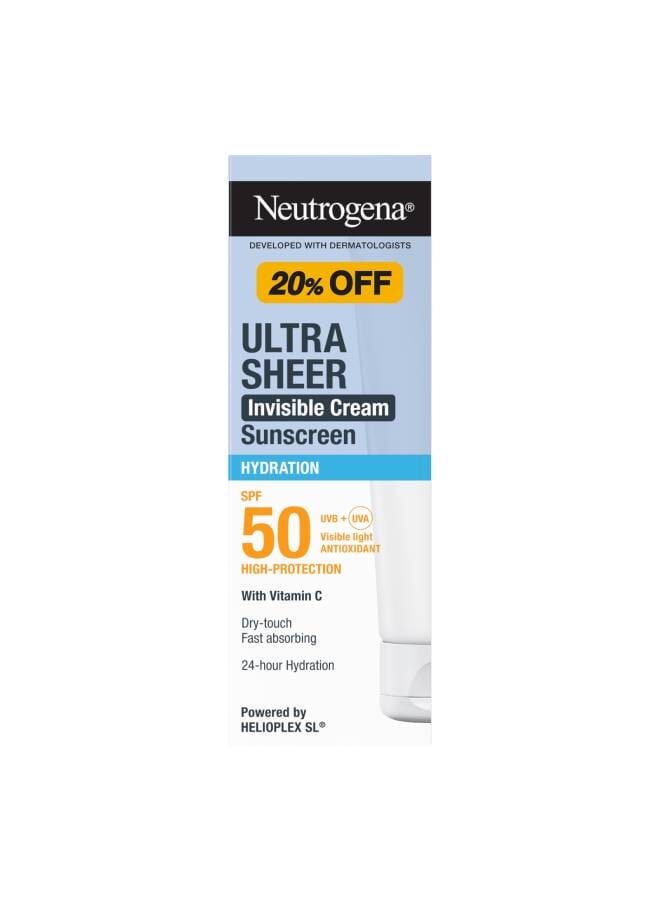 Ultra Sheer Sunscreen Cream Moisturizing – Special Price 20% Off 50ml