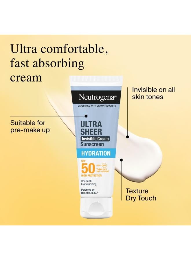 نيوتروجينا Ultra Sheer Sunscreen Cream Moisturizing – Special Price 20% Off 50ml - Image 4
