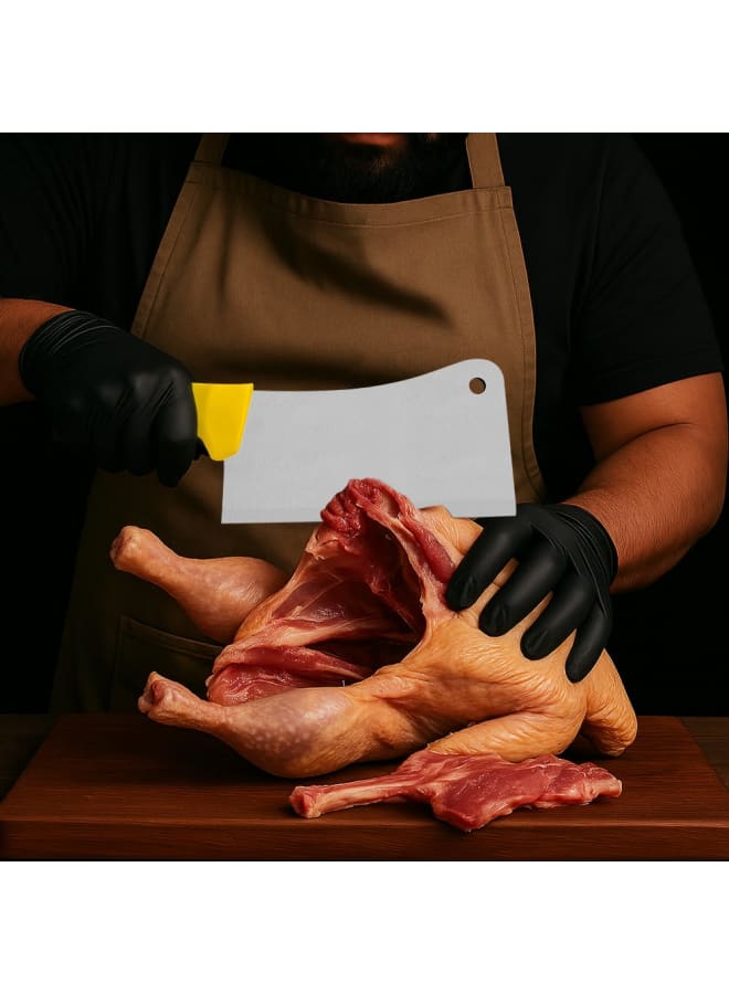 TRAMONTINA Tramontina Cleaver Professional White 6 inch, Heavy Knife Impact Resistant, NSF Certified, Antimicrobian handle  - Image 1