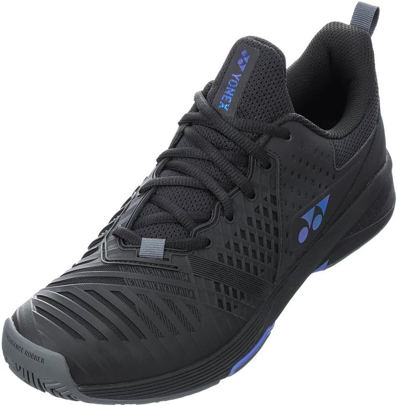 YONEX Men's Sonicage 3 AC Tennis Shoes - All-Court Shoe in Black