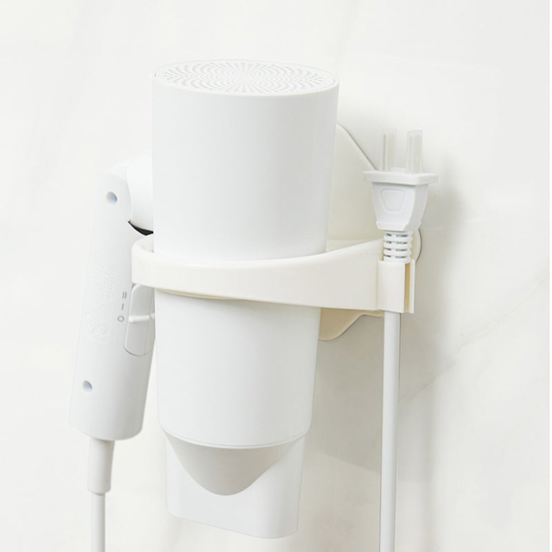 Punch Free Hair Dryer Holder Wall Mounted Hair Dryer Organizer Hair Dryer Organizer Rack - Image 2