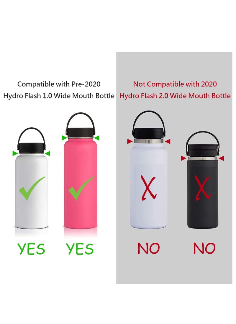 Generic Paracord Handle Shoulder Strap Compatible with Hydro Flask Wide Mouth Water Bottles 12oz To 64oz(Not for The New Hydro Flask 2.0) Bottle Strap For Walking Hiking Camping（Blue/Pink）  - Image 5