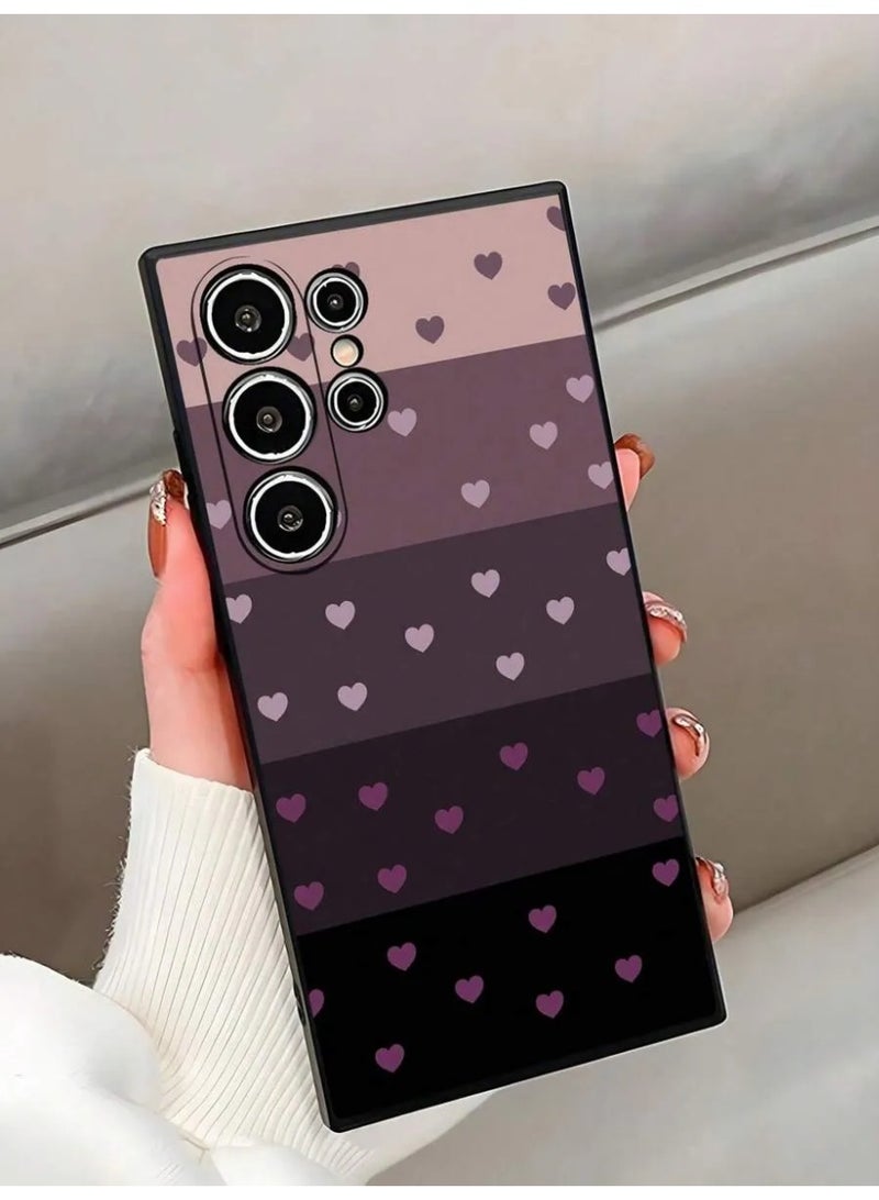 شي إن 1 قطعة واقي شاشة هاتف محمول بطبعة قلب أومبير ذات الوان متدرجة  مضاد للسقوط ومانع للانزلاق متوافق مع سامسونج جلاكسي اس 24 الترا - Image 2