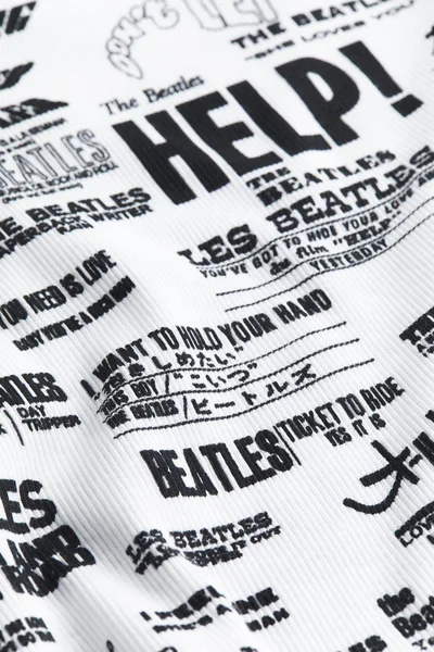 H&M Youth Text Aop Jersey Top