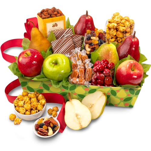 A Gift Inside Orchard Delight Fruit and Gourmet Basket - Image 1