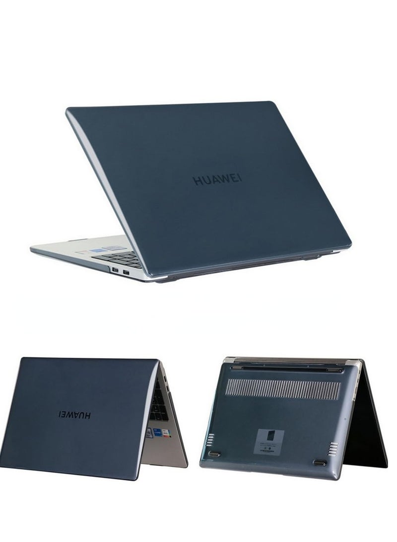 Laptop Case Compatible with Huawei Matebook D16 2024 16 Inch Model MCLF-X MCLG-16 MCLEF-X Crystal PC Cover Laptop Protective Hard Shell (Crystal Black) - Image 1