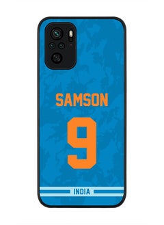 Rugged Black Edge Case for Redmi Note 10S / Redmi Note 10 4G, Slim fit Soft Case Flexible thin Cover - Player Name - Sanju Samson, Jersey Number- 9