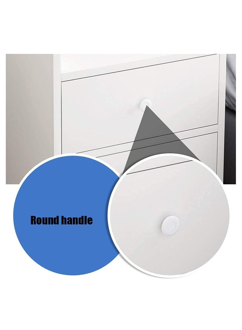 Generic Bedside Table, Nightstand End Side Table with 2 Drawers Shelf, Wooden Sofa Bed Side Storage Stand Cabinet for Bedroom Modern Assemble Storage Cabinet Bedroom Coffee Table (White)  - Image 5