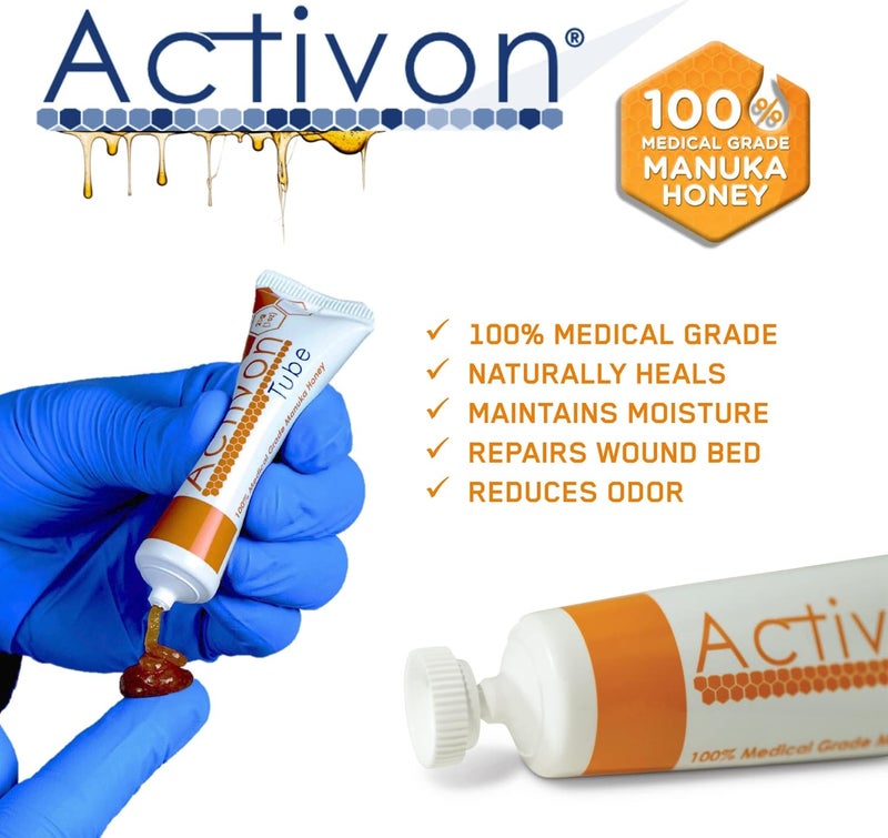 Activon Medical Grade 100% Manuka Honey Gel Tube for Natural Wound Healing - 20g - Image 2