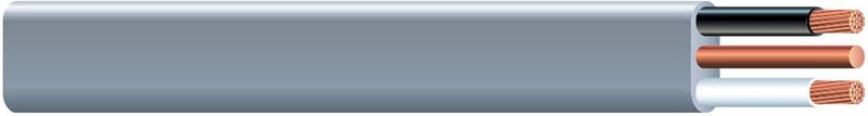 Southwire 25 ft. 12/2 Gray Solid Copper UF-B Wire with Ground - Image 1