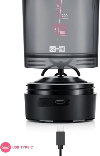 VOLTRX Shaker Bottle, Gallium USB C Rechargeable Electric Protein Shake Mixer, Shaker Cups for Protein Shakes and Meal Replacement Shakes, BPA Free, Made with Tritan, 24oz - Image 5