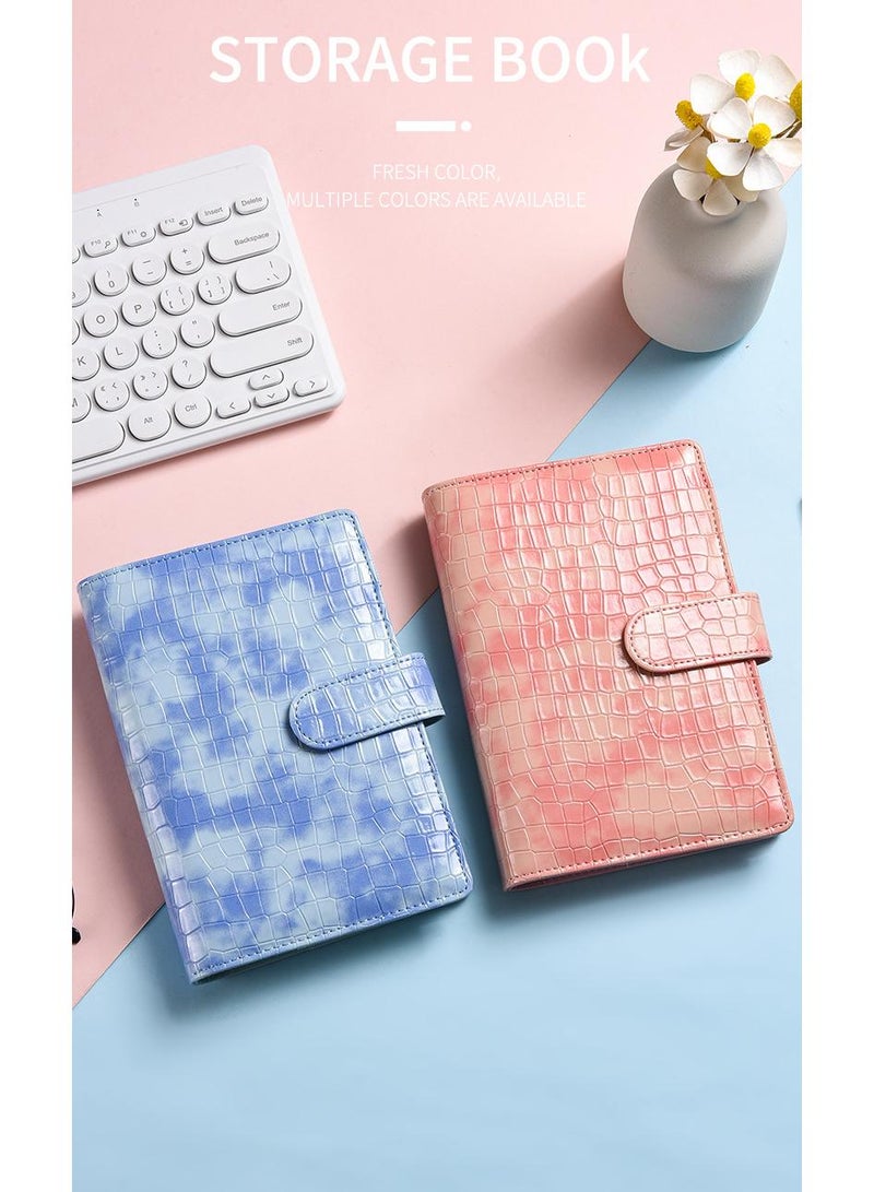 Generic Budget Binder with Zipper Envelopes, Cash Envelopes for Budgeting, PU Leather Budget Binder Planner with Clear Zipper Envelopes, Budget Sheets for Budgeting, Saving Money(Blue)  - Image 3