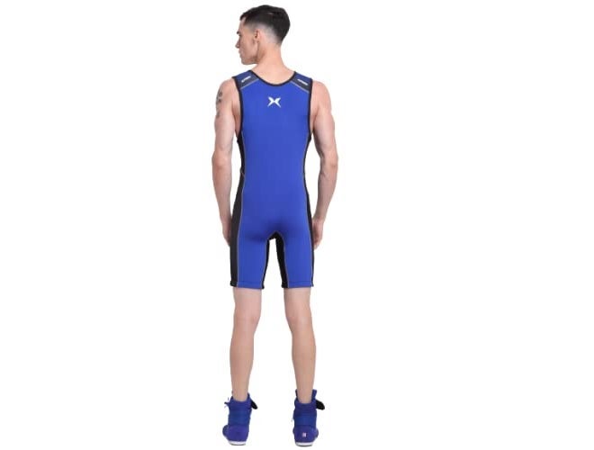 XPEED Wrestling Suit for Men Wrestling Suit Wrestling Compression Suit for Men Wrestling Suit Spandex Wrestling Suit Blue(42) - Image 4