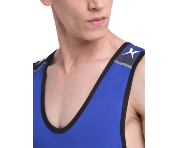 XPEED Wrestling Suit for Men Wrestling Suit Wrestling Compression Suit for Men Wrestling Suit Spandex Wrestling Suit Blue(42) - Image 5