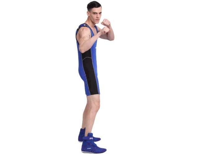 XPEED Wrestling Suit for Men Wrestling Suit Wrestling Compression Suit for Men Wrestling Suit Spandex Wrestling Suit Blue(42) - Image 2