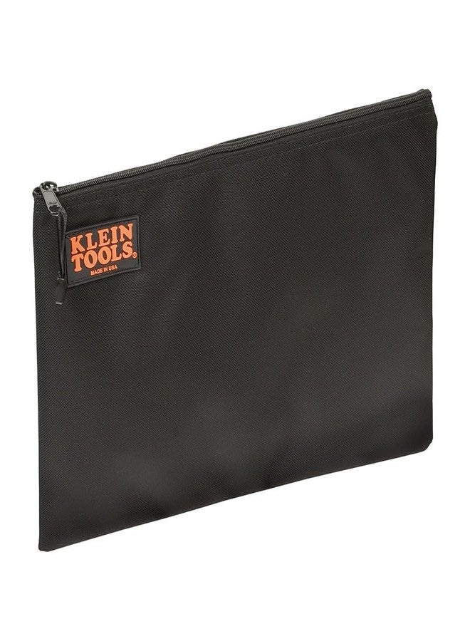 Klein Tools 5236 Zipper Bag, Ballistic Nylon Contractor's Portfolio, Made of Tough Cordura Fabric To Resist Tears and Scuffs