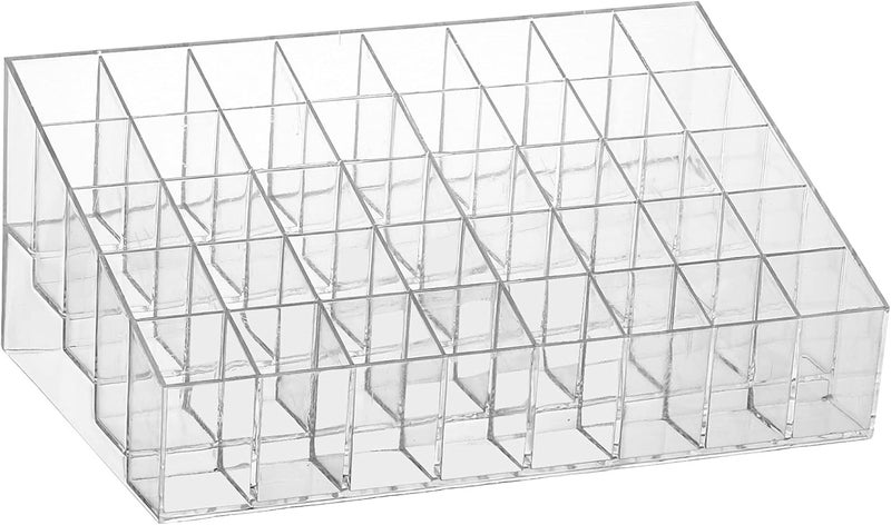 Tecbeauty 40 Grids Lipsticks Holder - Clear Acrylic Lipgloss Lipstick Organizer and Storage Display Case for Lip Gloss, Lipstick Tubes - Image 1