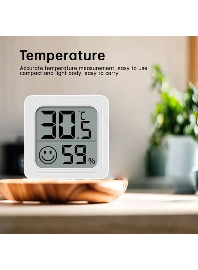 White Digital Hygrometer And Thermometer For Indoor Car Home Office - Image 5