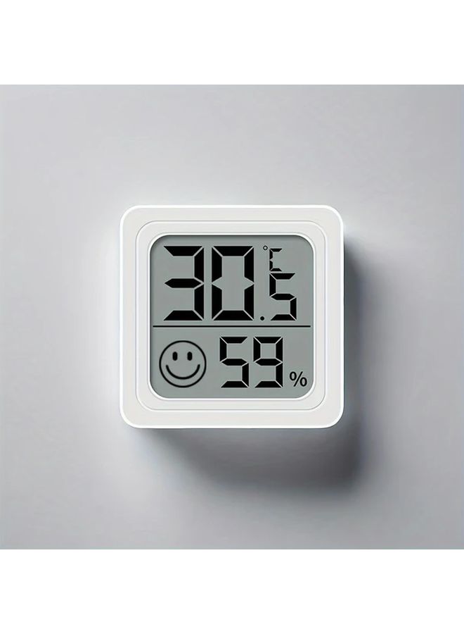 White Digital Hygrometer And Thermometer For Indoor Car Home Office - Image 3