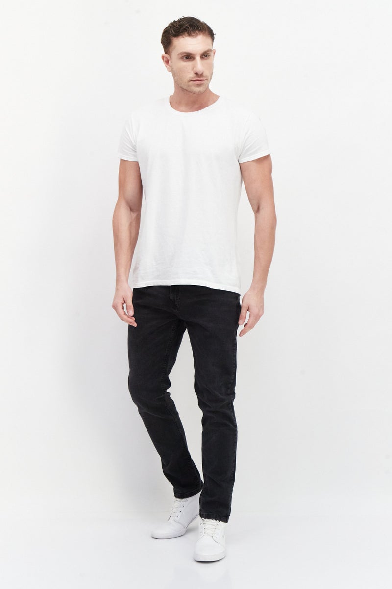 DUCK AND COVER Men Slim Fit Washed Stretchable Denim Jeans, Black - Image 3