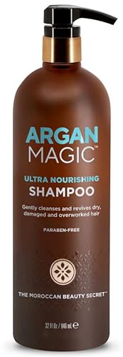 Argan Magic Ultra Nourishing Shampoo - Argan Oil and Antioxidants to Nourish and Restore Damaged and Over-Processed Hair Types | Made in USA, Paraben Free, Cruelty Free (32 oz) - Image 1