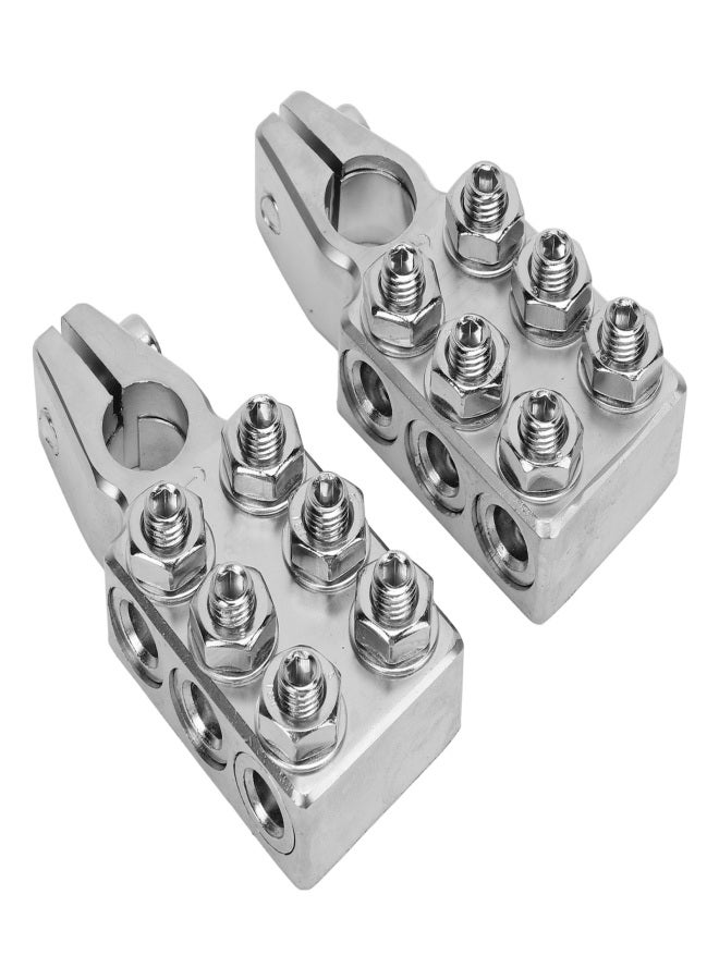 2 قطع 12 طريقة نهايات طرف بطارية كتلة توزيع شريط حافلة 8AWG إلى 4/0(XL) AWG لعمود مدبب SAE DIN EN - Image 4