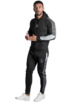 ترنج رجالي كاجوال شتوي للخروج والنوادي وللمنزل - قطن - لون رصاصي غامق