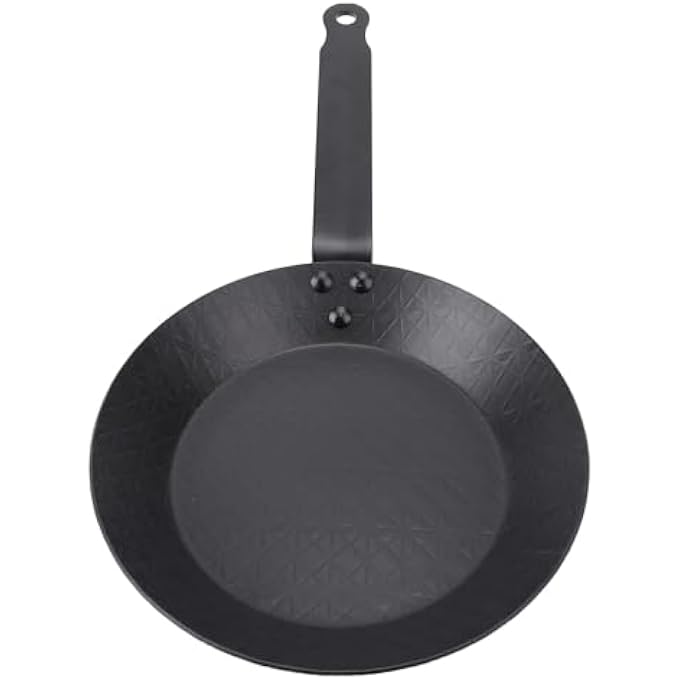 Zerodis Frying Pan Skillet Carbon Steel Frying PanAnti Stick Omelette Skillet Steak Pan Uniform Heating Professional Cookware For Gas Induction Cooker Home Kitchen Cookware Utensil S 1200Ml Medium - Image 2