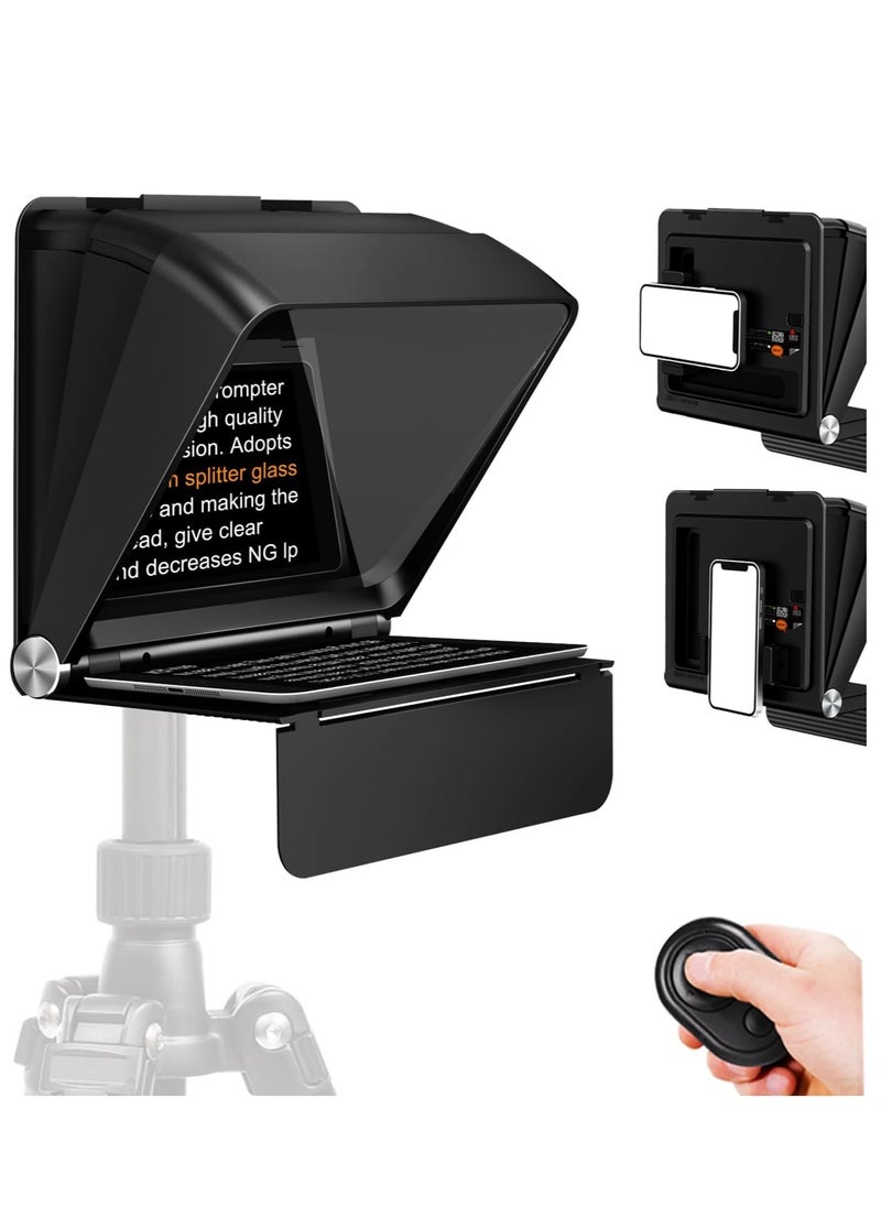 لينسجو - LENSGO Teleprompter for iPhone ipad Smartphone,7.9’’ Mini Portable Prompter with Remote Control,APP Compatible with iOS/Android for YouTube, Zoom, Twitch, Online Teaching,Vlogger,Live Streaming - Image 1