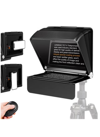 LENSGO Teleprompter for iPhone ipad Smartphone,7.9’’ Mini Portable Prompter with Remote Control,APP Compatible with iOS/Android for YouTube, Zoom, Twitch, Online Teaching,Vlogger,Live Streaming - pzsku/ZDAFAB4E46BDD51B5CA49Z/45/_/1736959362/dad5686a-3ec3-4eec-9ba1-02f1ee55f11f