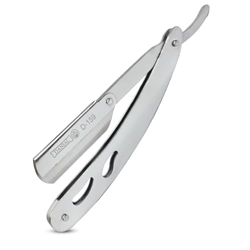 DANIAL Barber Razor for Men - Heavy Duty Stainless Steel Razor with 5 Blades - Perfect for Beard, Face, Manual Shaving - Single/Double Edge Safety Design - Image 3