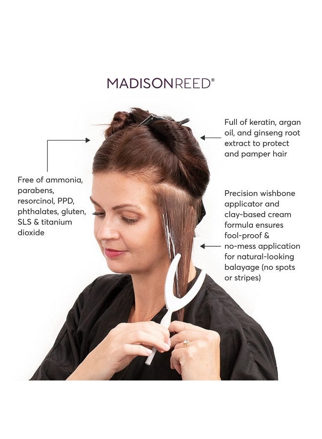 Madison Reed مجموعة Light Works Balayage Highlighting Kit تخلق خصلات شعر طبيعية بلون الفانيليا (أشقر سورينتو) خالية من الأمونيا وخالية من القسوة وعملية من خطوتين لتفتيح وتوحيد لون الشعر - Image 5