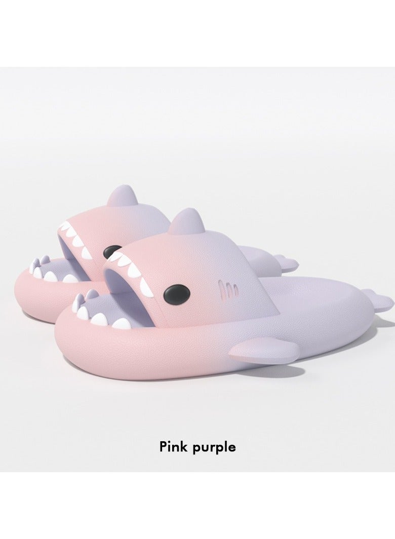 Style Women's sandals, slippers, cartoon shark slippers, indoor and outdoor couples