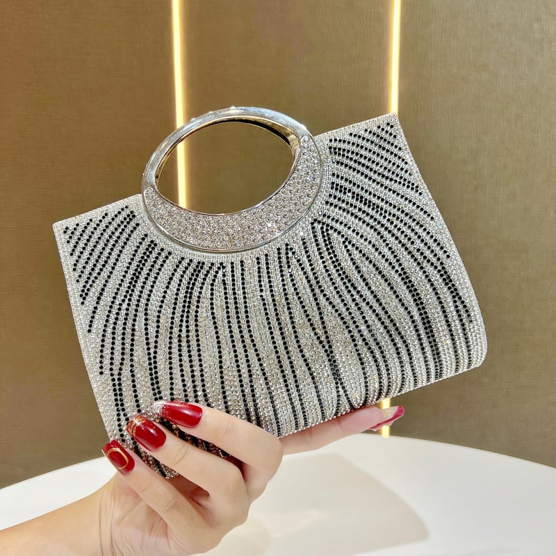 Rhinestone-Studded Crossbody Bag for Women - Image 2