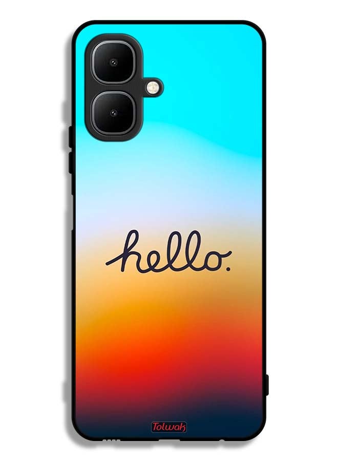 Tolwak Tecno Pop 10 Protective Case Cover Hello