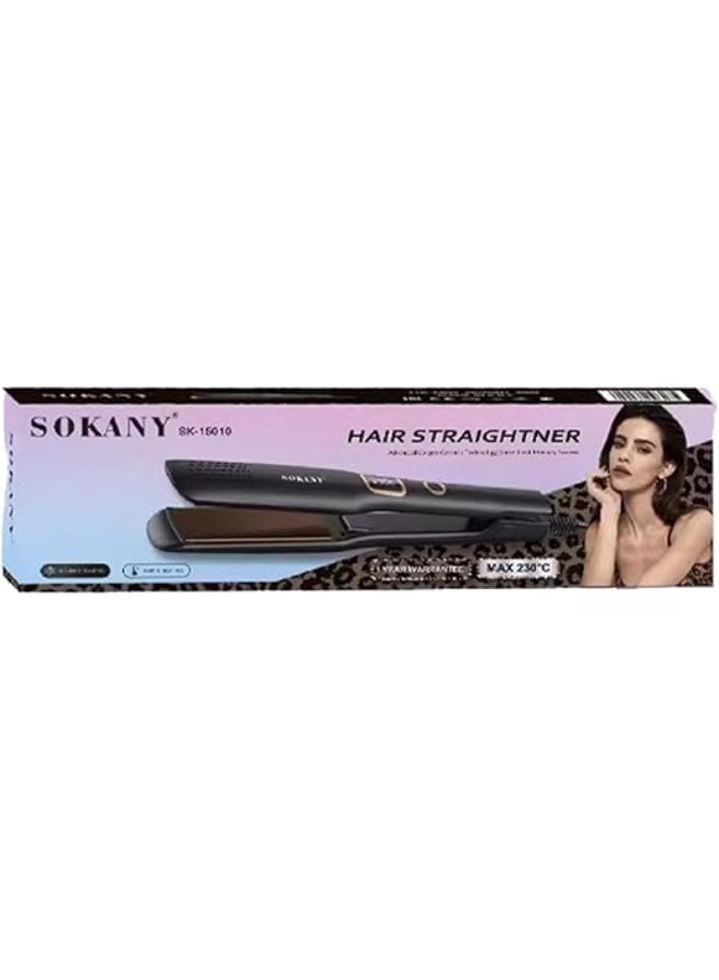 sokany SK-15010 Hair Straightener - Black - Image 2