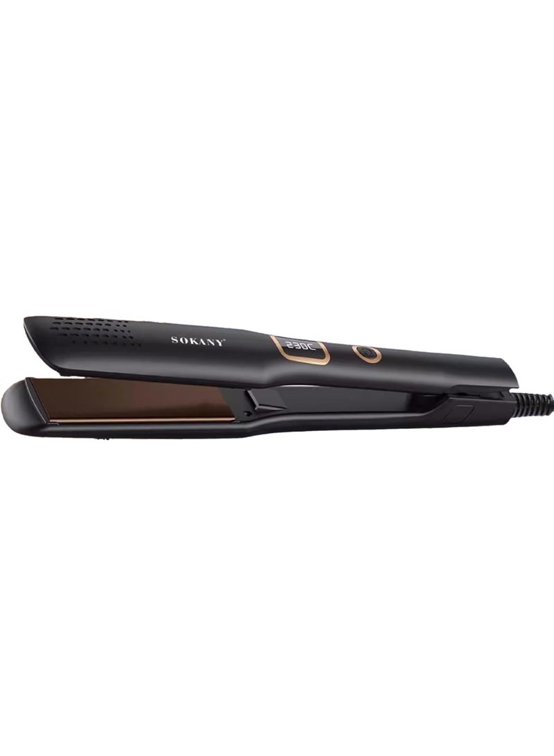 sokany SK-15010 Hair Straightener - Black - Image 1